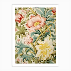 Floral Wallpaper 122 Art Print