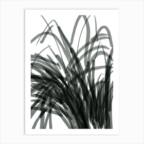 Gray Grass Art Print Art Print