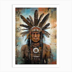 Native american Chief 1 Art Print
