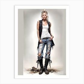 Kate Moss 3 Art Print