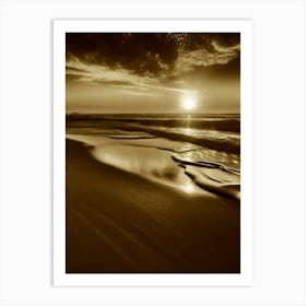 Sunset On The Beach 952 Art Print