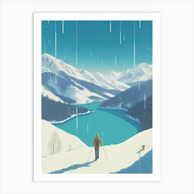 Hakuba   Nagano, Japan, Ski Resort Illustration 0 Simple Style Art Print