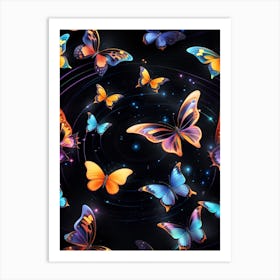 Butterfly Wallpaper 5 Art Print