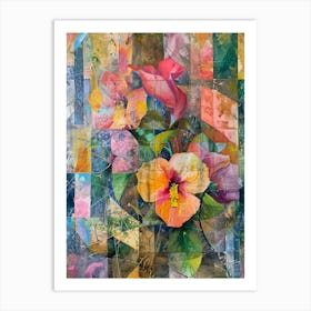 Abstract Floral Painting 1 Art Print