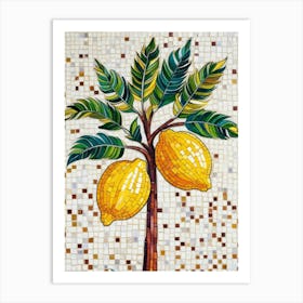 Lemon Tree Mosaic Art Print