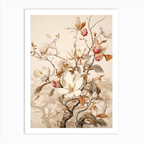 Magnolia Victorian Style 2 Art Print