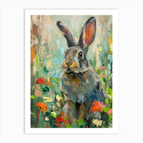 Polish Rabbit Painting 4 Art Print