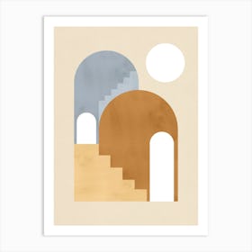 Geometric architectural shapes 2 Art Print