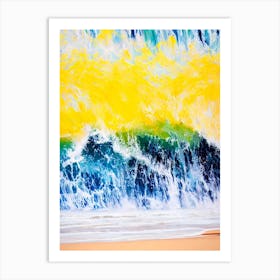 Bondi Beach, Sydney, Australia Bright Abstract Art Print