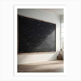 Blackboard Giving The Impression Of Vast Untouched Space Features An Appealing Smudged Texture Th (1) 2 Art Print