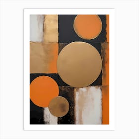 Celestial Resonance: An Abstract Geometric Composition Art Print