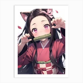 Demon Slayer Nezuko Kamado (210) Art Print