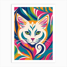 Cat Painting Art Print