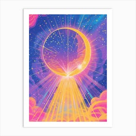 Moon In The Sky Art Print