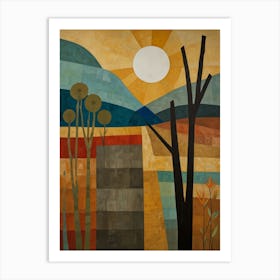 Landscape With Trees Art Print