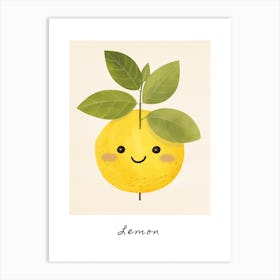 Friendly Kids Lemon 1 Poster Art Print