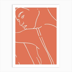 Woman Outline 1 Art Print