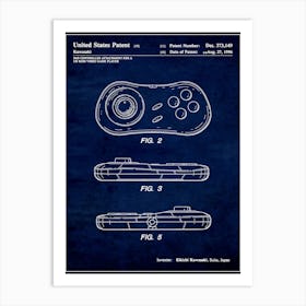 Neo Geo Cd Pad Controller 1996 Art Print