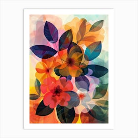 Abstract Floral Painting 5 Art Print