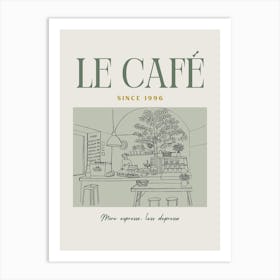 Le Cafe 1 Art Print