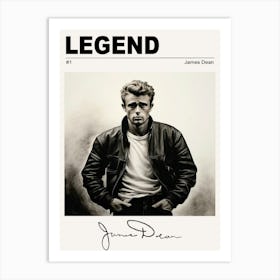 James Dean Legend Art Print