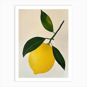 Lemon Branch Art Print