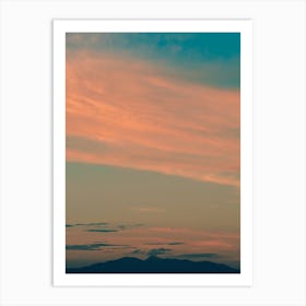 Orange Sunset Art Print