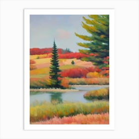 Western Larch Tree Watercolour Art Print