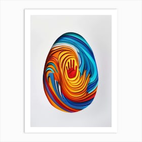 Abstract Egg Art Print