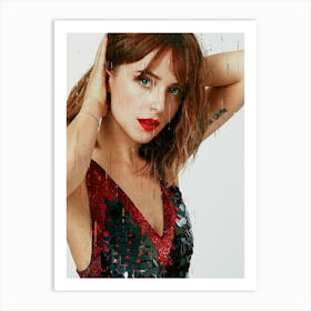 Dakota Johnson Beauty Art Print