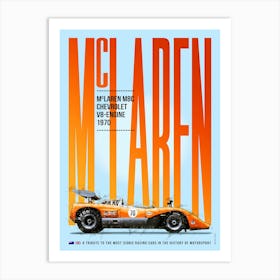 McLaren M8c Canam Art Print