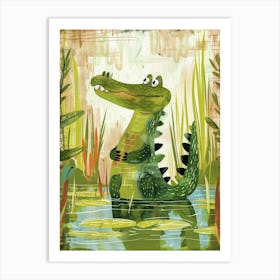 Alligator Canvas Print 2 Art Print