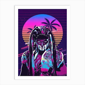 Demon Finn Balor 80s Retro Art Print