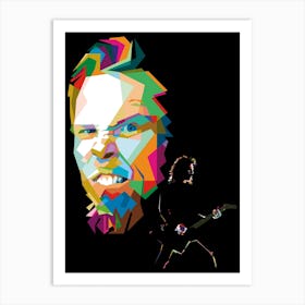 James Hetfield WPAP Art Print