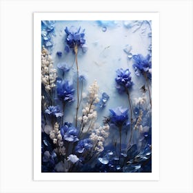 Blue Flowers 4 Art Print