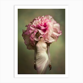 "Futuristic Flower Hat" Art Print