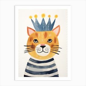 Little Tiger 2 Wearing A Crown Art Print