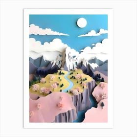 Assemblage Pastel Valley Art Print