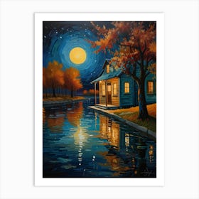 House By The Water Art Print