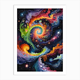 Galaxy Painting 1 Art Print