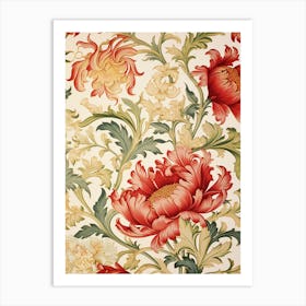 Floral Wallpaper 144 Art Print