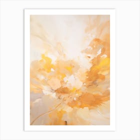 Autumn Gold Abstract Painting 1 Art Print
