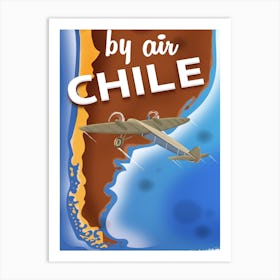 By Air Chile Art Print