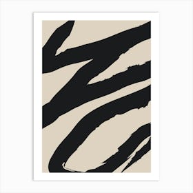 Zebra Stripes 1 Art Print