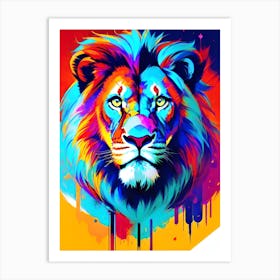 Lion Painting 5 Art Print
