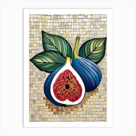 Mosaic Figs Art Print