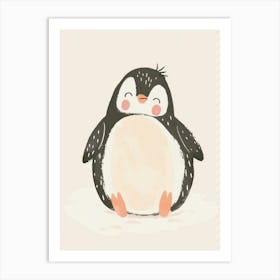 Cute Penguin, Nursery Wall Art for Kids Art Print