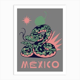 Cascabel Mexico Art Print
