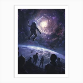 Space Astronaut Art Print