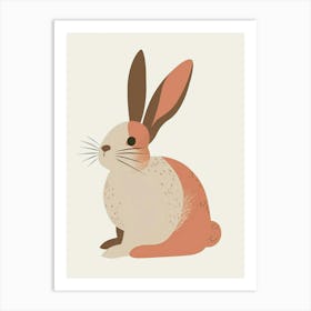 Mini Satin Rabbit Nursery Illustration 1 Art Print